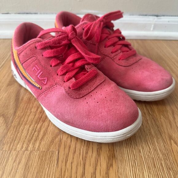 Fila Shoes - Fila Original Fitness Sneakers Bright Pink Suede Women's Size 7 Running Casual